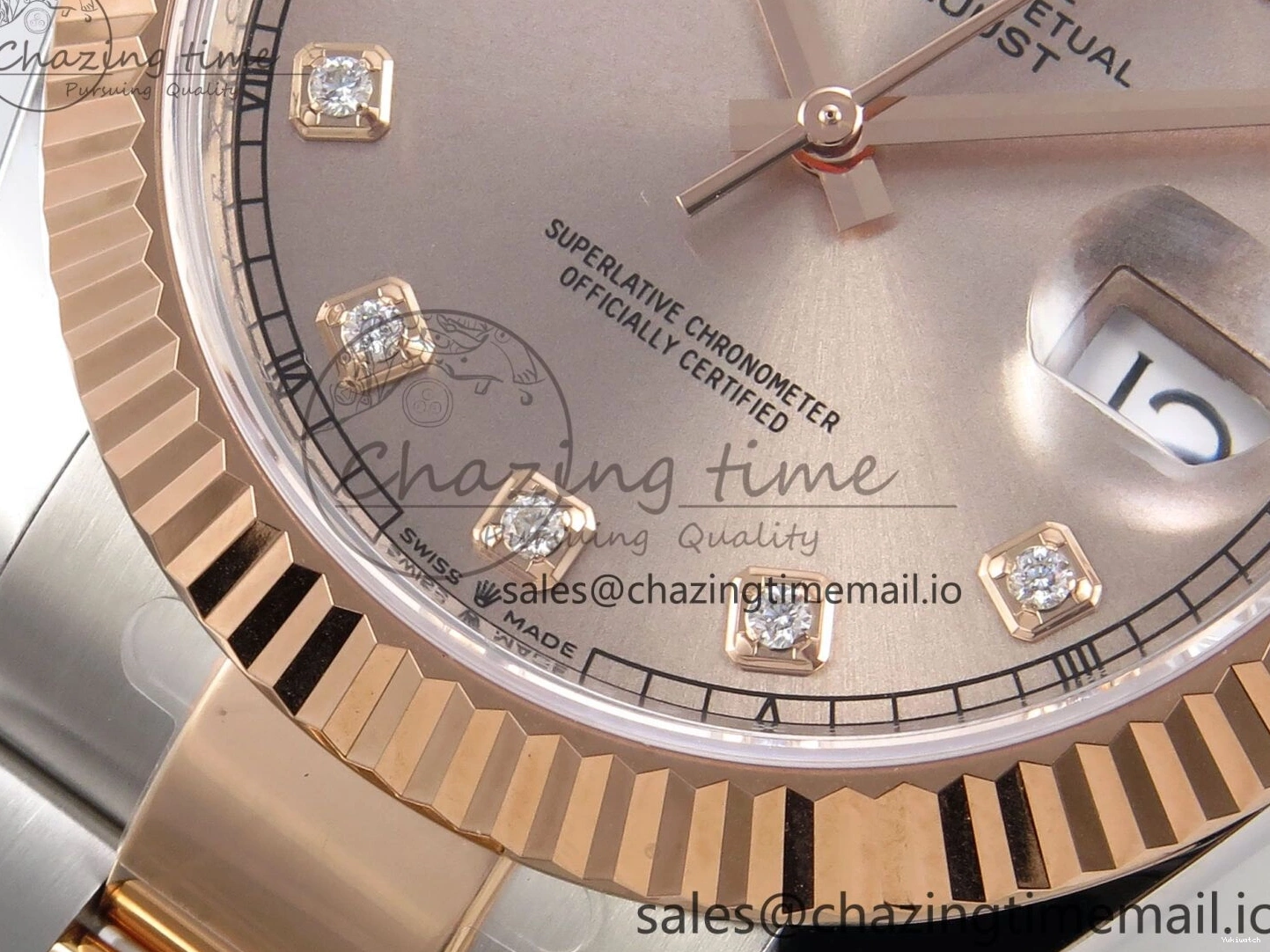 SH3235（Gain Diamonds Oyster 904L DateJust 126331 Steel Dial ARF RG on Edition 41 SS Bracelet 1:1 Weight） Best RG 0517